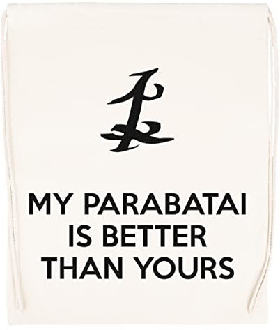 Vendax My Parabatai Is Better Than Yours Beige Turnbeutel mit Kordelzug Drawstring Gym Bag Backpack