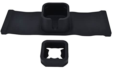 Portavasos para Sofá de Silicona de Grado Alimenticio, Antiderrames y Antideslizante, Posavasos para Brazo de Sofá, Bandeja para Bebidas, Adecuada para Sillones Reclinables de Sofá(Negro)