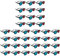 Mobestech 60 STK 3D-Brille 3D-Projektor Brille schwarz 3D-Filmbrille Computerbrille Rot-Cyan Sonnenbrille Gläser rot-Blaue Videobrille rotblaue Filmbrille Rechner Laptop Linse Beamer Plastik