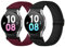 Charlam 2Pezzi Cinturino Compatibile con Samsung Galaxy Watch 4 40mm 44mm/ Watch 4 Classic 42mm 46mm, Cinturini in Nylon Intrecciato per Galaxy Watch 5 40mm 44mm/ Watch 5 PRO 45mm per Donne Uomini