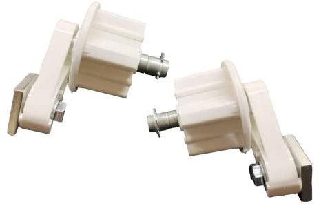 Coppia tappo dx + sx frangivento ricambi accessori tenda a giardino tubo 60 mm