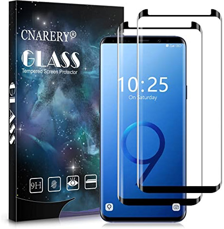 Cnarery 2 Stück Schutzfolie für Samsung Galaxy S9, Anti-Kratzen, Anti-Bläschen, Gehärtetem Glas Displayschutzfolie für Samsung S9 (5.8 Zoll)