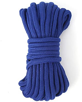 Deluxe-Magier-Seil, 10 m, Magic-Tricks, 6 Farben, erhältlich, bunt, weiches Seil, Magia-Zauberer-Zubehör, Bühnen-Illusionen, Gimmicks-Requisiten, Blau