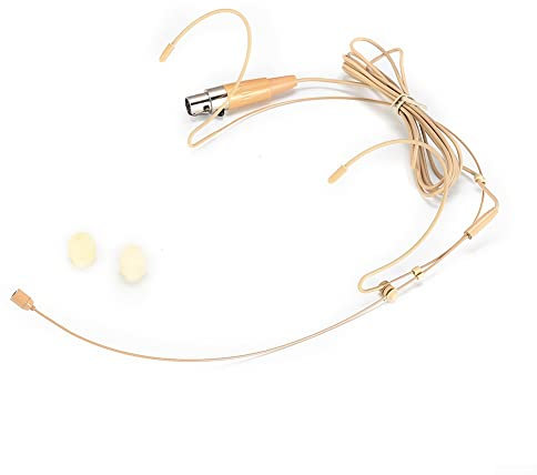 HEIBTENY Ansteckmikrofon, Lavalier-Mikrofon Mit Doppel-Ohrbügel, Headset Und Kopfbedeckung für Shure Wireless