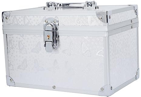 STOBOK Werkzeugkasten Aus Hochwertigem Material Tragbare Aufbewahrungsbox Mit Griffdesign Praktischer Lagerbehälter Für Beauty-center Und Massagewerkzeuge