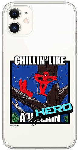 ERT GROUP Handyhülle für iPhone 11 Original und offiziell Lizenziertes Marvel Muster Spider Man 033 optimal an die Form des Handy angepasst, hülle aus TPU
