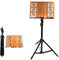 WORDFUN Notenständer Abnehmbar, Tischbuchständer Aus Bambus, Notenpult Holz, Orchester-Notenpult Tragbar, Stabilisieren, Anhebbar 70-160cm, Mit Handtasche