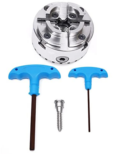 4-Backenfutter, Selbstzentrierendes Spannfutter, Vierbackenfutter, Spannfutter Backenfutter Drechselfutter M33 mit Zentrale Verstellfunktion Präzisionsfutter für Drechselbank Drechselmesser