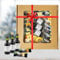 Cheese and Port Hamper Gift Set - Selection of 20 Ilchester Individually Wrapped Portions & 3 x Port Wine Miniature Bottles 5cl. Cheese Hamper for Mum Birthday Gifs or Gifts for Couples