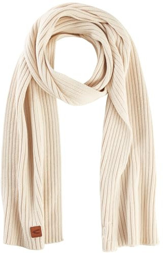 camel active Herren Schal aus einem Baumwoll-Kaschmir-Mix Creme, menswear-OS