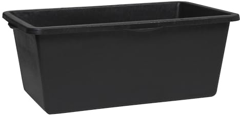 kaiserkraft | Kunststoffmulde | Volumen 90 l, 640 x 350 mm, schwarz, VE 3 Stk