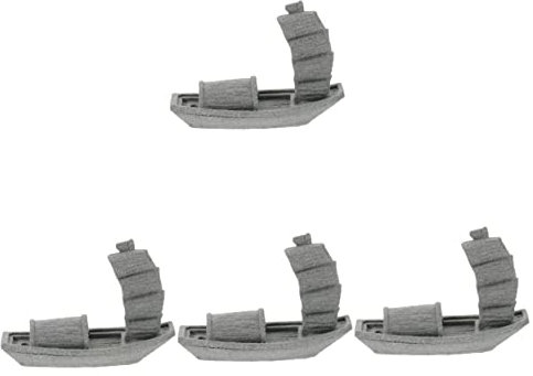 Ipetboom 4pcs Fish Tank Landscape Decoration Aquarium Accessories Underwater Boat Ornament