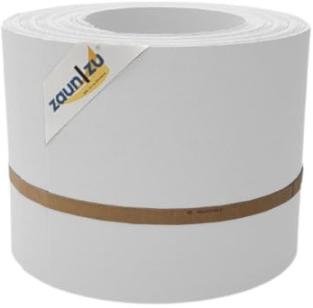 zaun|zu® Premium 10x Einzelstreifen | Sichtschutzstreifen PP für Doppelstabmatten UV-beständiger Sichtschutz | Zaunblende | Made in Germany | leichte Montage Weiß,10x 2,55m