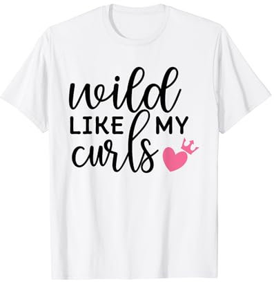 Lustiges lockiges Naturhaar Afro Queen Diva Princess Locken T-Shirt