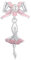 Ballet Girl Charm 925 Sterling Silver Charm Fits For Pandora Bracelet Necklace,SCC2760