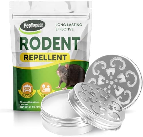 Pesdispear Rat Repellent, Mouse Repellent, Rat Deterrent, Rodent Control Anti Mice More Humane Than Mouse Trap and Ultrasonic Mouse Repellent for Indoor Outdoor 2