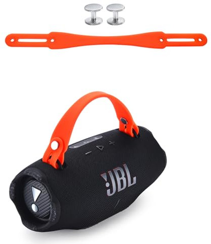 Hzycwgone Carrying Strap for JBL Xtreme 4/Xtreme 3/Xtreme 2 Portable Bluetooth Speaker,for JBL Xtreme 4/3/2 Silicone Removable Speaker Handle Accessories(Orange)