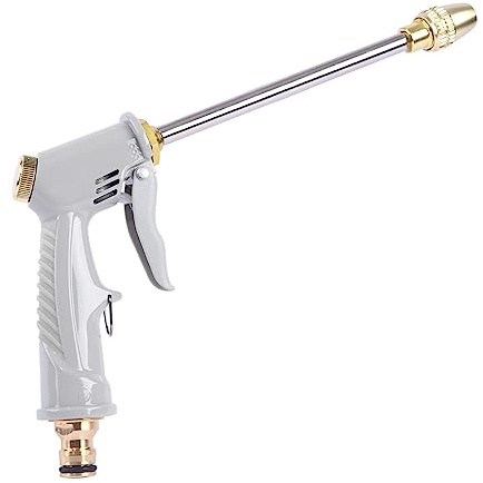 Sonhomay Pulvérisateur de tuyau, pulvérisateur d'eau haute pression avec différentes buses et tuyaux, raccords rapides en métal et laiton pour laver la voiture, arroser les plantes, pelouse et