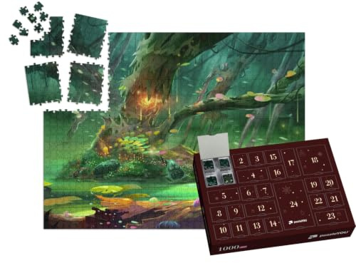 puzzleYOU: Puzzle-Adventskalender | „Illustration: Der magische Baum“ – aus der Puzzle-Kollektion Fantasy