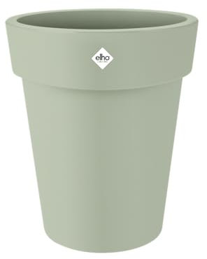 elho Green Basics Top Planter Hoch 35 - Blumentopf für Außen - Ø 34.5 x H 41.0 cm - Grün/Steingrün
