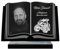 ETERNEL - Personalisierte Grabplatte Buch Traktor Foto und Text anpassbar, lasergravierte Grabplatte für Hommage, Grabplatte, Grab, Bestattung, Zeremonie