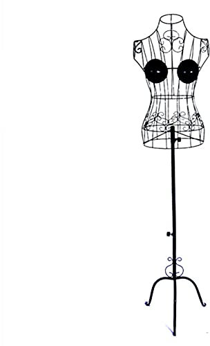 YJKKZQLB Weibliche Schaufensterpuppe, Torso aus Eisen, Schaufensterpuppen, Requisiten für Brautkleider, verstellbare Kleiderbügel für den ganzen Körper, 3 Farben (Farbe: A)