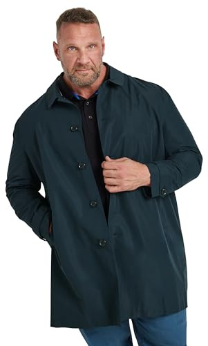 BadRhino Big & Tall Navy Mac Raincoat - Men's - Plus Size Curve