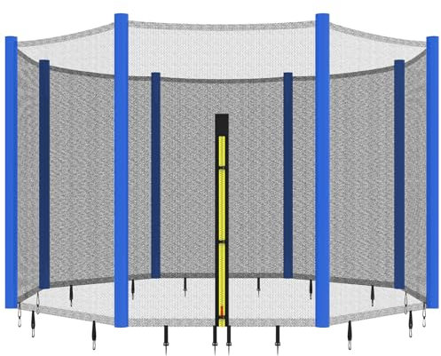 Trampolin Ersatznetz Sicherheitsnetz Trampolinersatznetz Ø305 Gartentrampolin Ersatznetz für 8 Stangen Sicherheitsnetz Trampolin Randabdeckung Universal