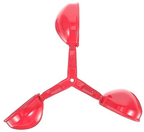 Garneck Anemometersensor Windmesssensor Ersatz-Sensorbecher Windmesser Tasse Windsensor ersatzteile wetterstation Windgeschwindigkeitspokal professioneller Windmesserbecher Metall rot