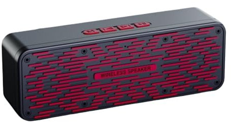 Kdouehg S19 Wireless Bluetooth Speaker Subwoofer Outdoor Portable Radio Car Mobile Phone Computer Smart Audio Red