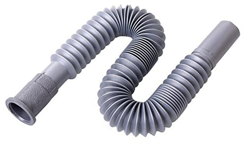 Tuyau de lavabo, tuyau de cuisine, tuyau flexible pour lavabo, drains de tuyaux, trop-plein, extension des eaux usées, tuyau d'évier flexible, pour salle de bain