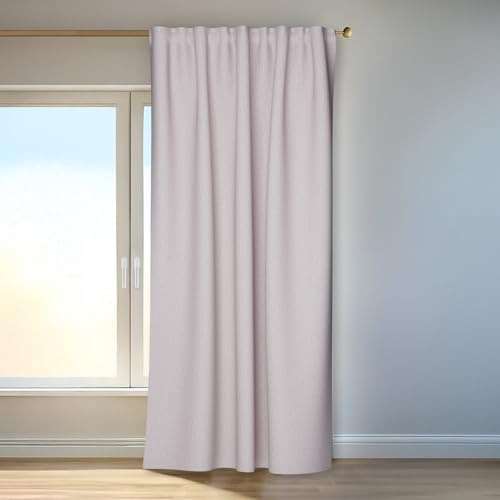 Homing Vorhang Jolie Beige | Verdunkelungsvorhang inkl. Multifunktionsband | Schlaufenvorhang Schlafzimmer & Wohnzimmer | Vorhang Blickdicht mit verdeckten Schlaufen | 135x245 cm | 1 STK.