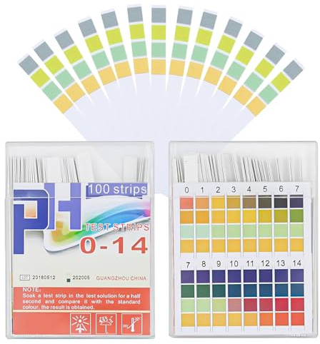 200 Stück PH Teststreifen, PH Wert Teststreifen 0-14, Vierfarbiges Säure Basen Testpapier, Lackmuspapier, PH-Streifen für Urin, Wasser, Aquarium, Pool, Labor