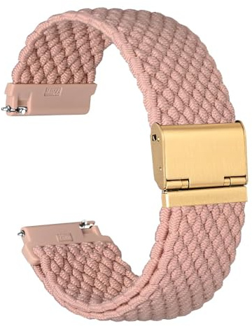 Ayadoo Bracelets de Montre en Nylon Tressé, Bracelets de Montre à Dégagement Rapide, Boucle Réglable, 16mm 17mm 18mm 19mm 20mm 21mm 22mm