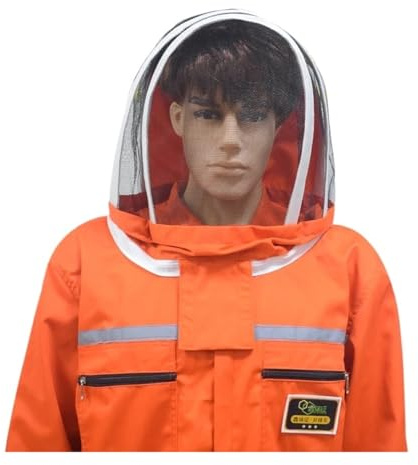 Bee Farm Belüfteter Imkeranzug mit Zaunschleier, professioneller Anti-Bienen-Anzug, Imkerkleidung, cultura-Kleidung ,Sicherer Sitz(XL)