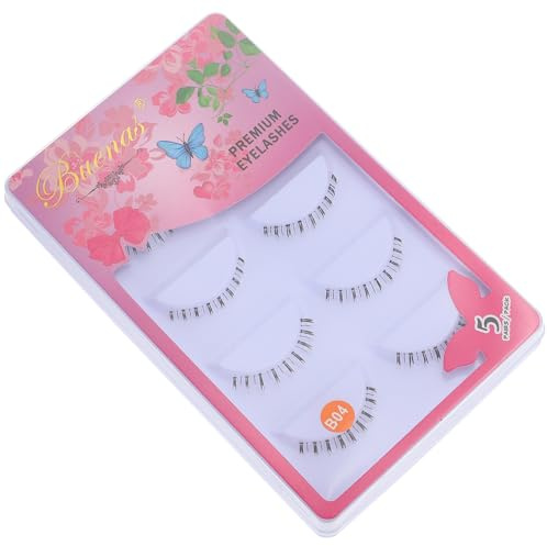 TOPPERFUN 10 paires Lot de Cils Inférieurs Naturels Transparents Extensions de Cils Faux Bas Bande Souple Faciles à Poser pour Maquillage Quotidien et Professionnel