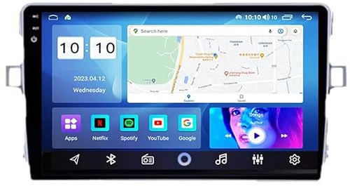 Android 15 Autoradio Radio 9 Zoll Multimedia Autoradio Mit Navi Für Toyota Verso 2009-2018 Auto Zubehör Einfügen Und Verwenden Autoradio Mit Bluetooth Freisprecheinrichtung R HM605 4 Core WiFi 4+64GB