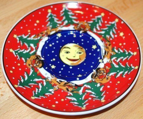 Santa Claus Untertasse Kaffeetasse Langenthal Porzellan