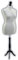 | Schneiderpuppe von LUCCESI | weibliche Büste Größe/Size: L (40-42) | Bezug Creme-Weiss | Standfuss schwarz | Damen - Schneiderbüste