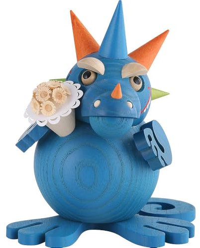 Seiffener Volkskunst | Kugelräucherfigur 12 cm | Räucherdrache | Räuchermännchen | Original Erzgebirge | 19066 | Papa