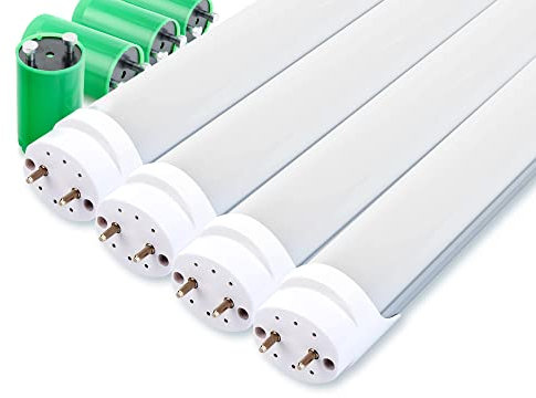 Showlite 4er Set LED Röhre 120cm (1200mm Leuchtstoffröhre, T8 G13, 1790 Lumen, 4500 Kelvin, Tageslichtweiß, Leistung: 18W)