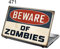 TaylorHe Folie Sticker Skin Vinyl Aufkleber mit bunten Mustern für 15 Zoll 15,6 Zoll (38cm x 25,5cm) Laptop Skin Zombies Zeichen