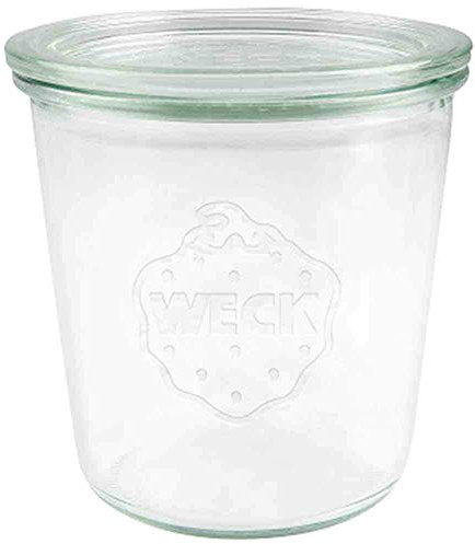 Weck rund Rand Form Jar glas, durchsichtig, 580 ml, 6er pack