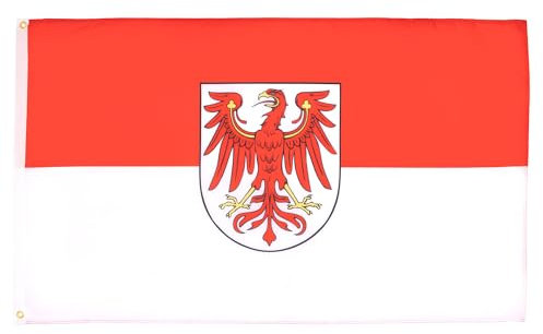 BANDIERA BRANDEBURGO 150x90cm - BANDIERA LAND DI BRANDENBURG - GERMANIA 90 x 150 cm - AZ FLAG