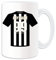 Tasse mit Aufschrift The Magpies (Fußball Club Design Theme, White), personalisierbar