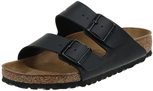 Birkenstock Arizona SFB Mules/Clogs Women Gold Mules Shoes, Black, 3.5 UK
