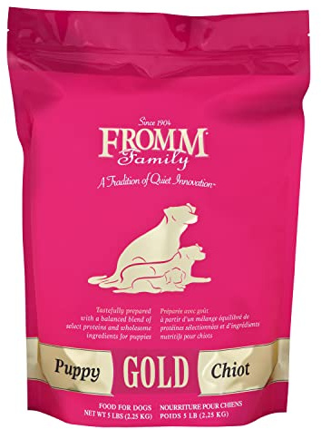 Fromm Puppy Gold Premium Dry Dog Food - Dry Puppy Food for Medium & Small Breeds - Chicken Recipe - 5 lb