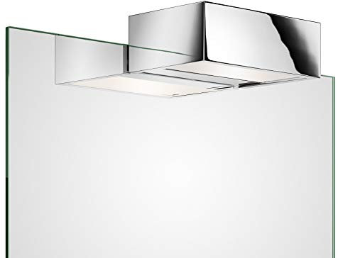 Decor Walther Box Spiegelaufsteckleuchte, Chrom glänzend, 15 cm