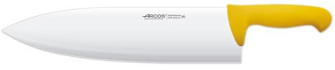 Arcos Coltello da Macellaio in Acciaio Inossidabile con Lama da 360 mm – Manico Ergonomico in Polipropilene, Serie 2900 – Colore Giallo