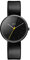Braun Unisex Ceramic 3-Hand Analogue Quartz Watch, Black Dial and Black Leather Strap, 38mm Ceramic Case, Model BN0172BKBKL.